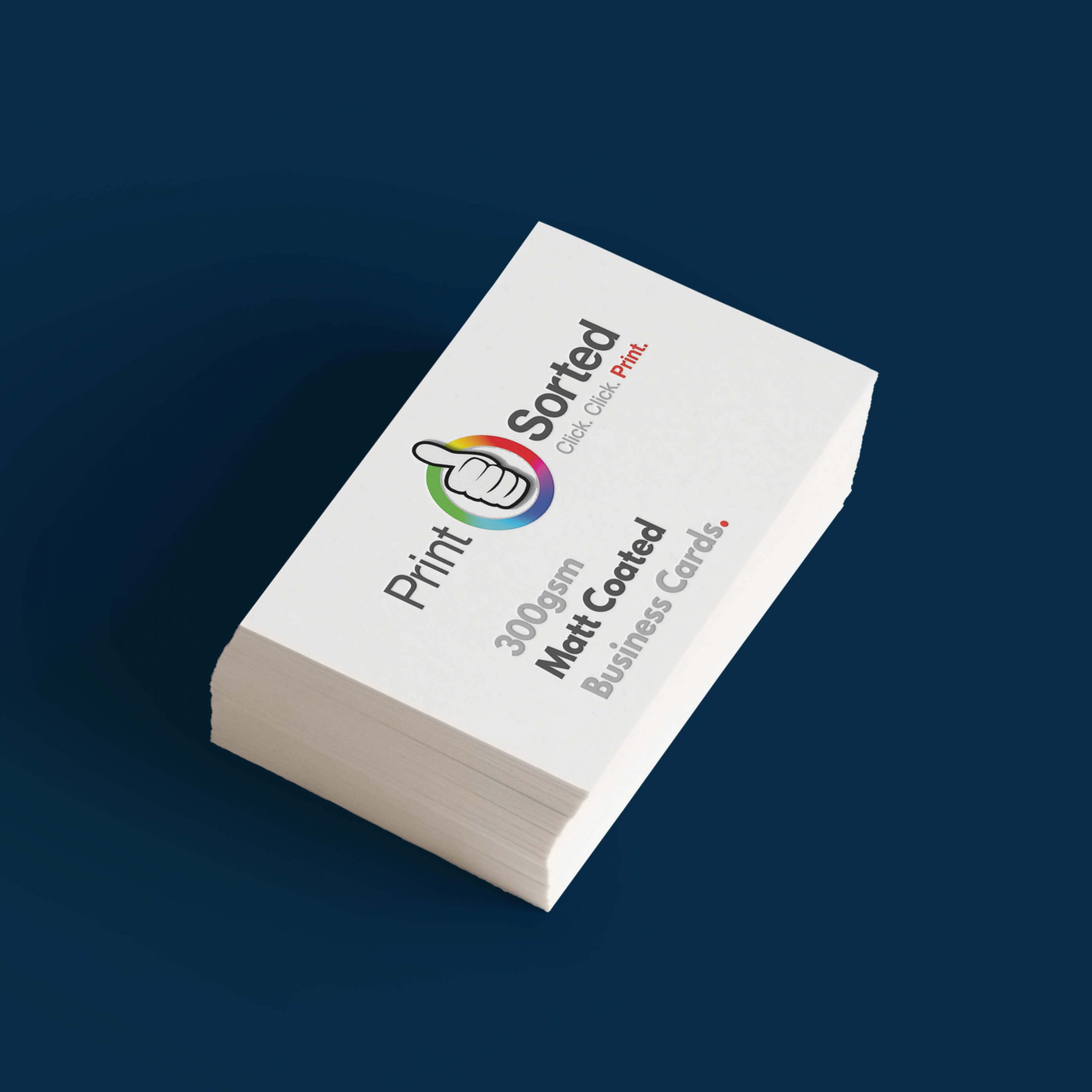 300gsm Matt Coated Business Cards by printsorted