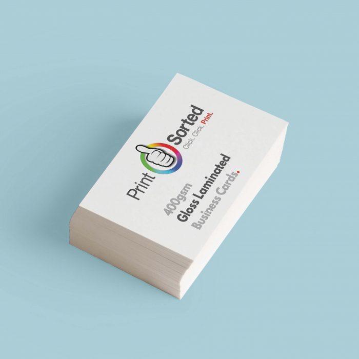 400gsm Gloss Laminated Business Cards by printsorted