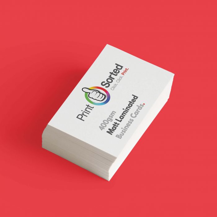400gsm Matt Laminated Business Cards by printsorted