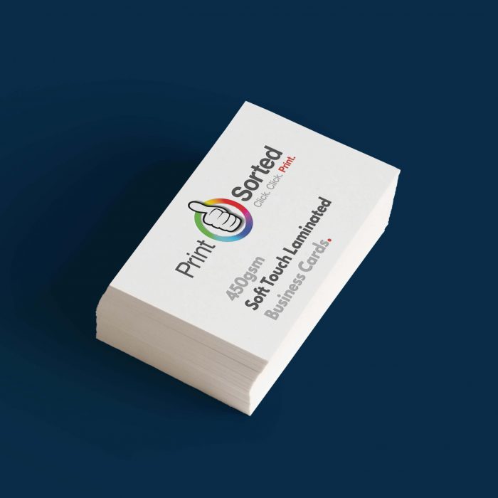450gsm Soft Touch Laminated Business Cards by printsorted